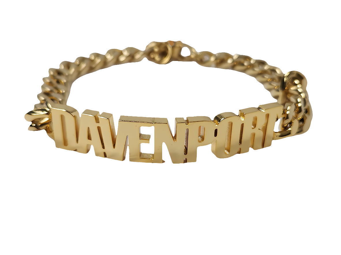 Gourmette en laiton DAVENPORT GOLD THE DAVENPORT PARIS
