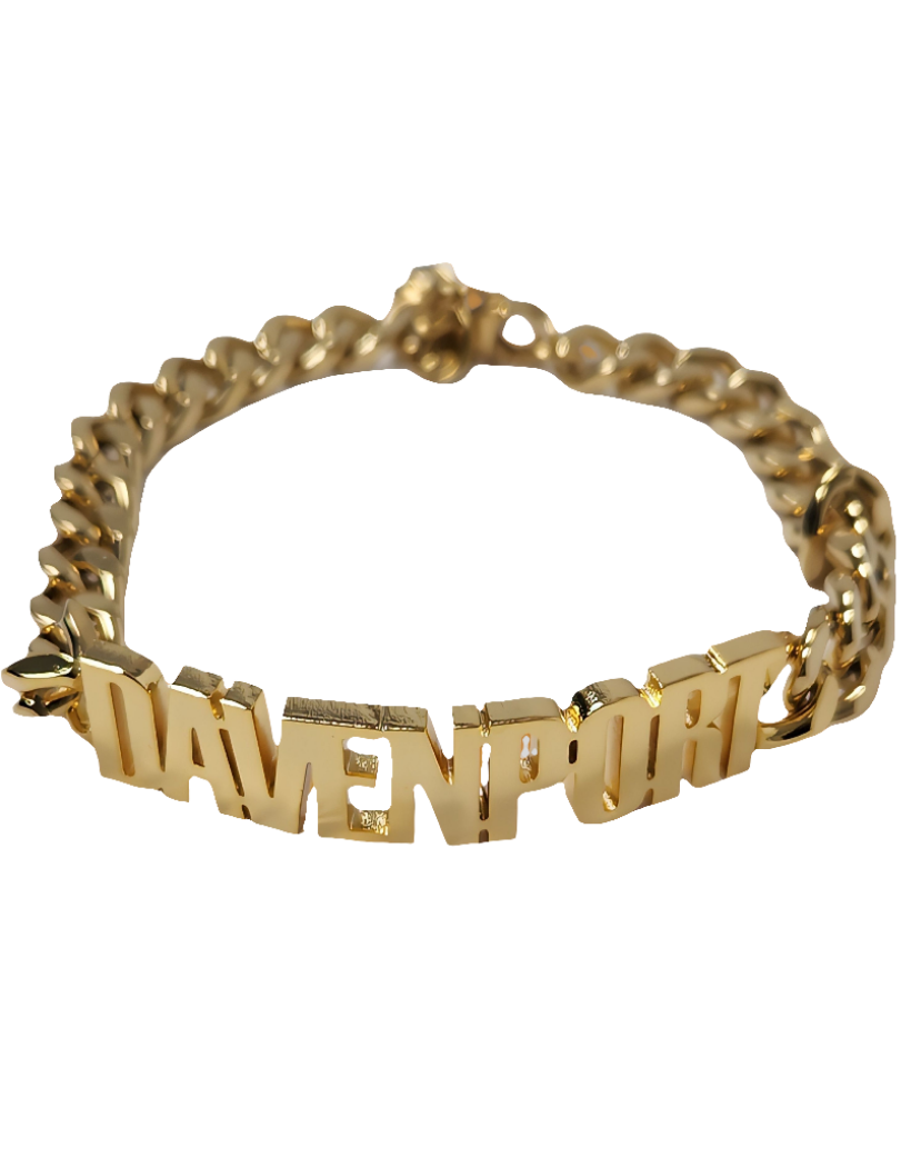 Gourmette en laiton DAVENPORT GOLD THE DAVENPORT PARIS