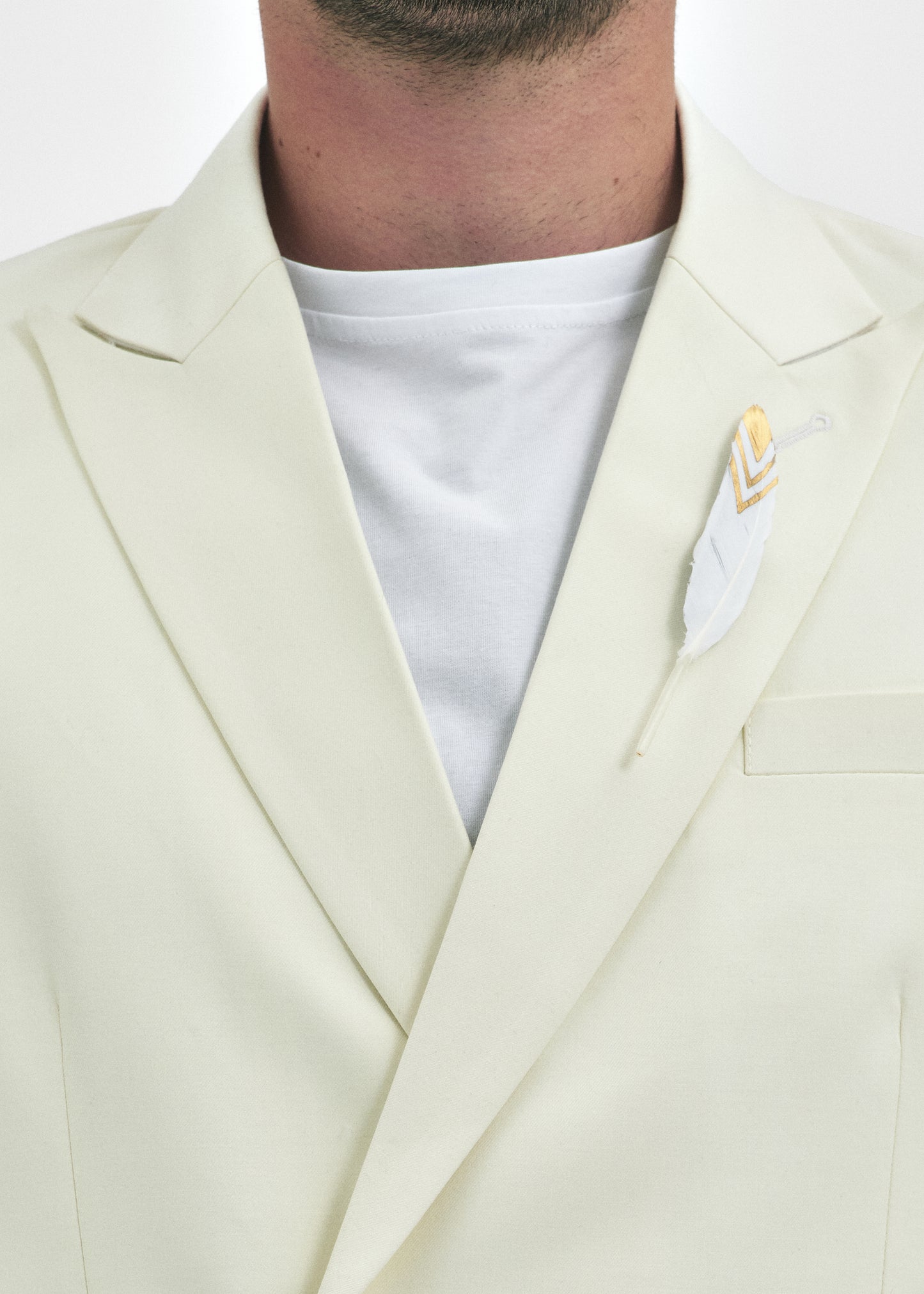 Blazer Homme en Laine Cygne