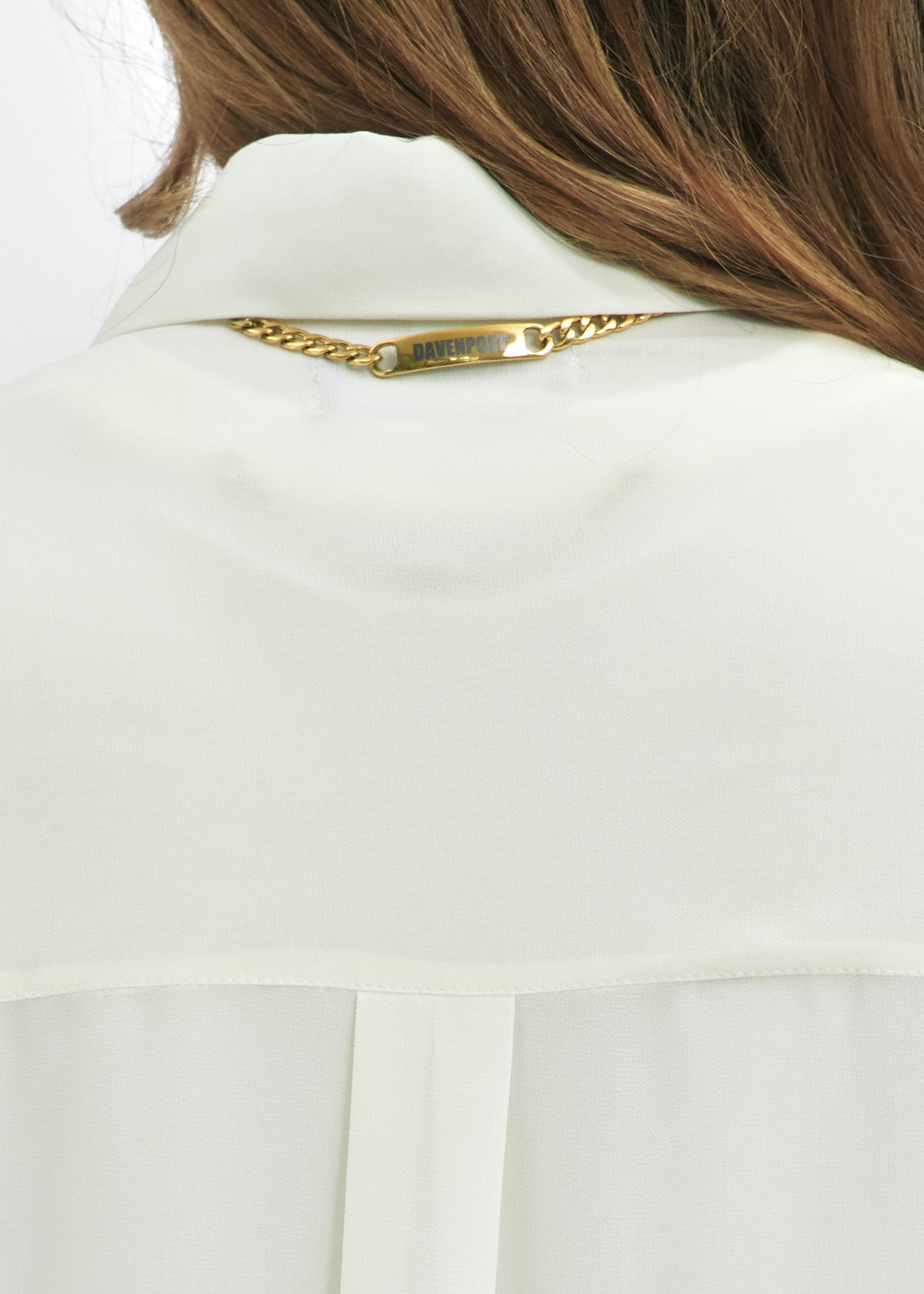 Chemise en soie CYGNE
