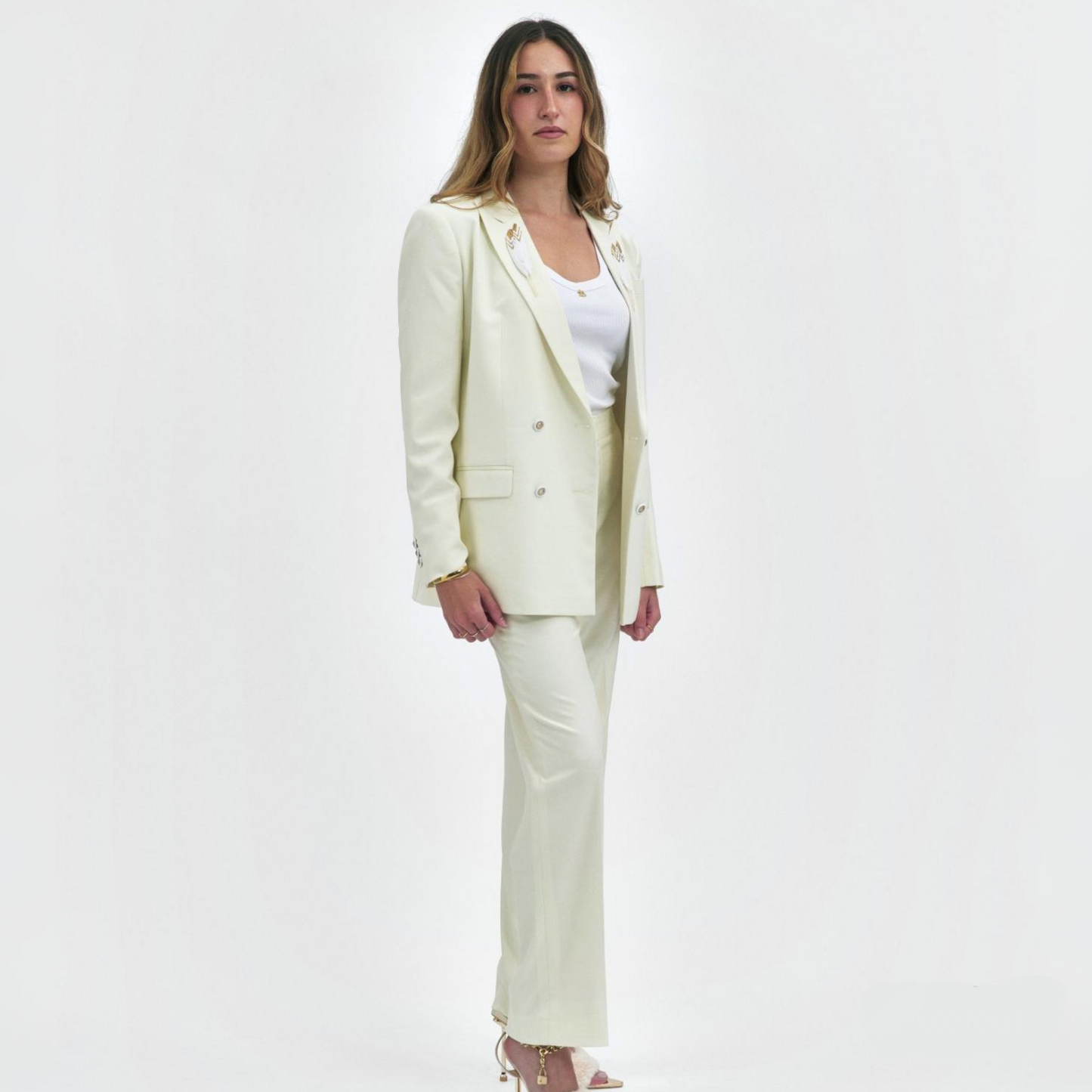 Blazer en Laine Femme Cygne